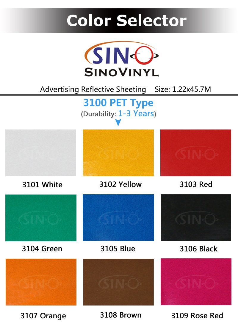 3100 PET Advertising Grade Reflective Sheeting