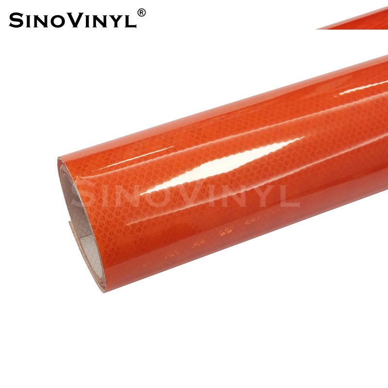 High Bright Prismatic Reflective Sheeting Orange Reflective Sheeting