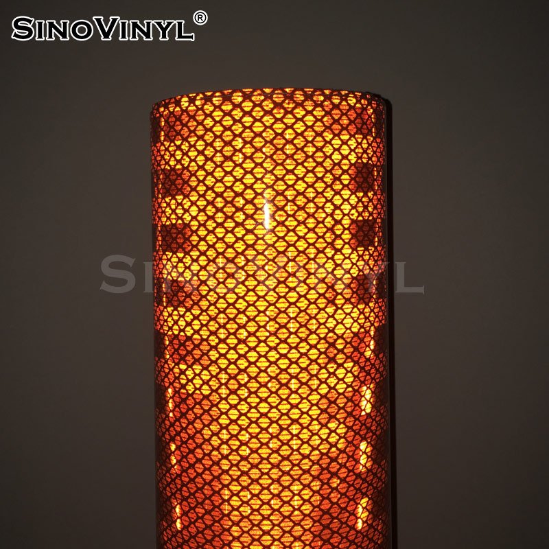 High Bright Prismatic Reflective Sheeting Orange Reflective Sheeting