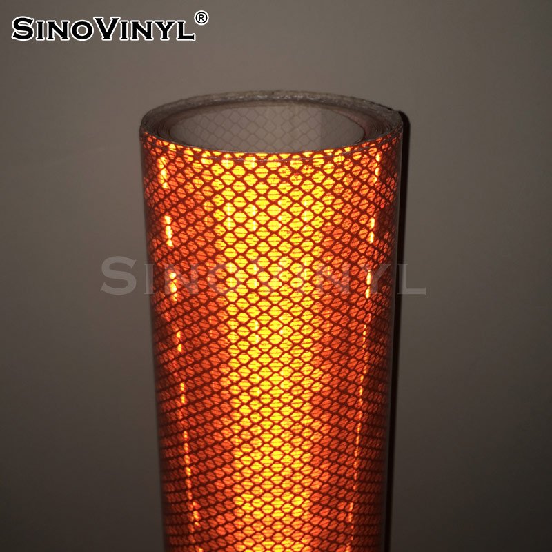 High Bright Prismatic Reflective Sheeting Orange Reflective Sheeting
