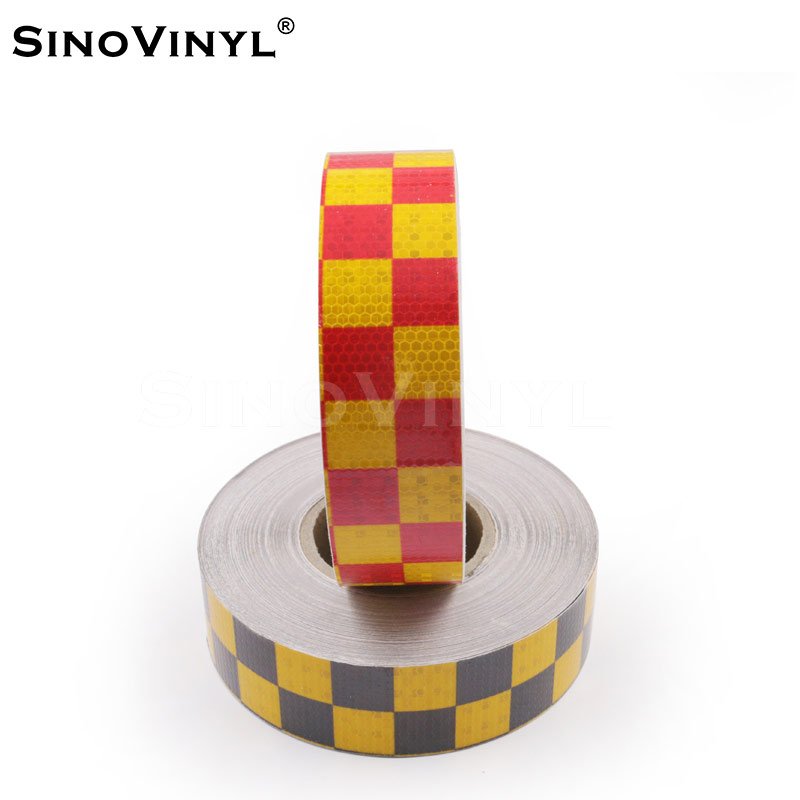 Checked High Quality Reflective Tape For Vehicle Safety Tips