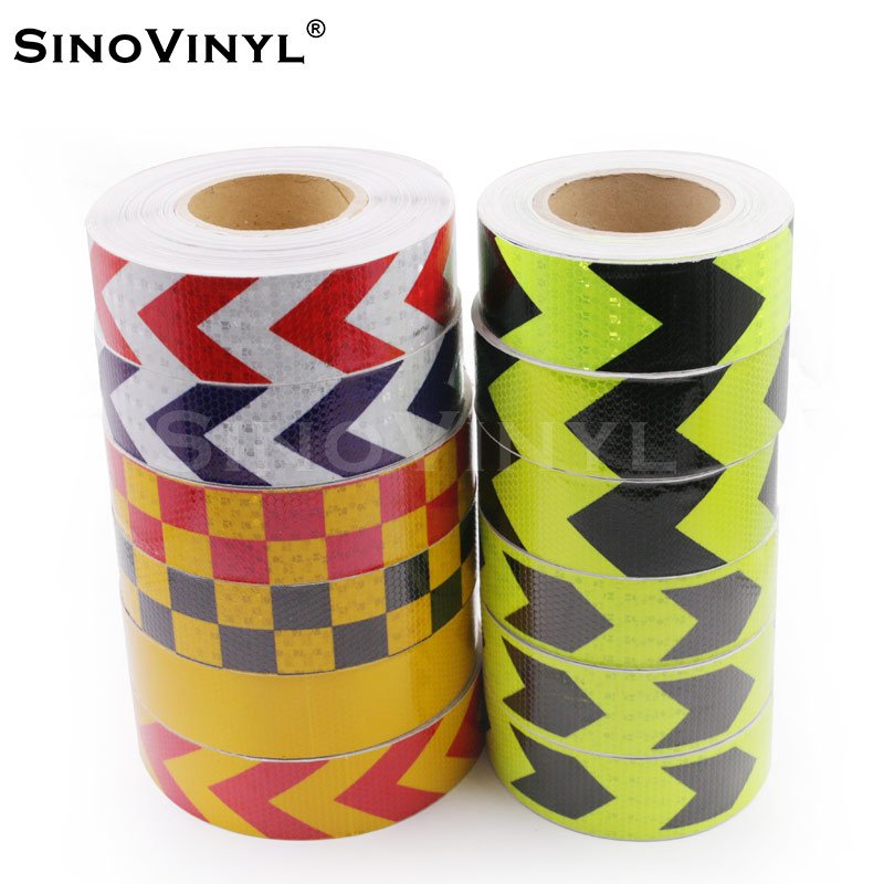 Manufacture PVC Arrow Reflective Sticker Tape for Traffic Use