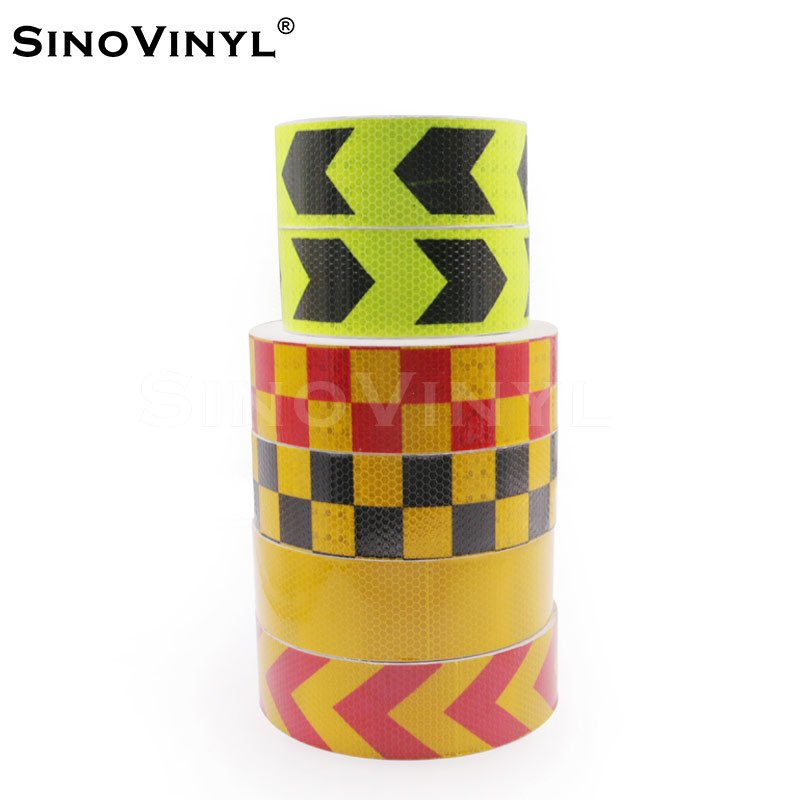 Manufacture PVC Arrow Reflective Sticker Tape for Traffic Use