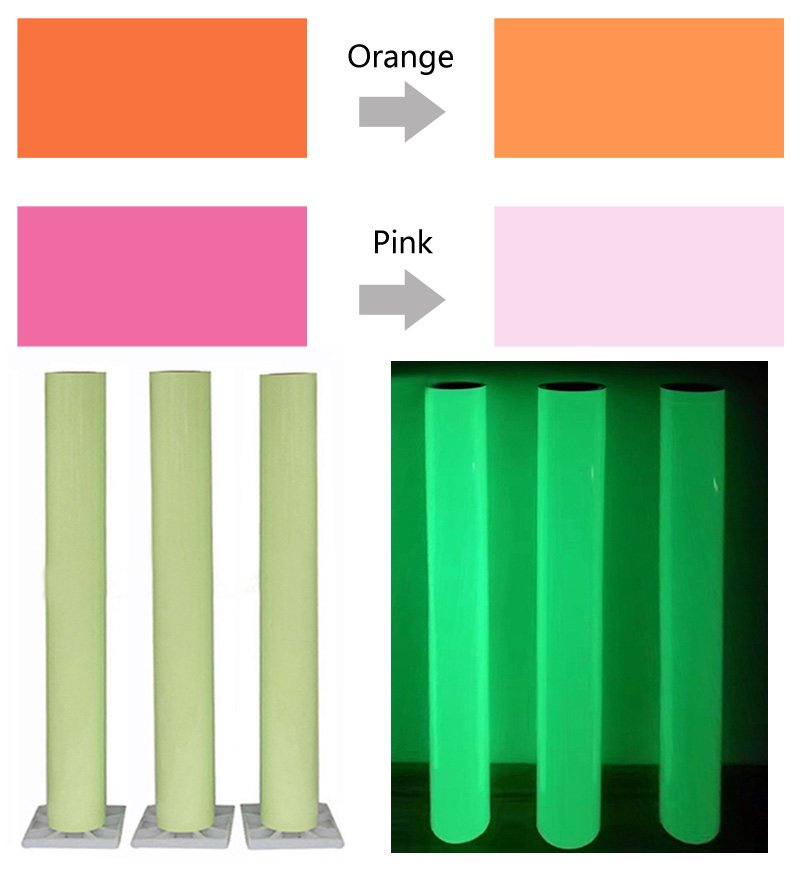 Night Glow In The Dark Vinyl Tape Luminous Film Self Adhesive Tape