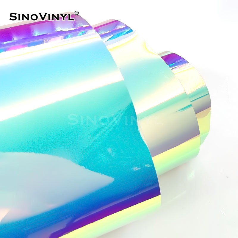 High Quality Waterproof DIY Vehicle Decoration Luminous Rainbow Vinyl PVC Decorative Film